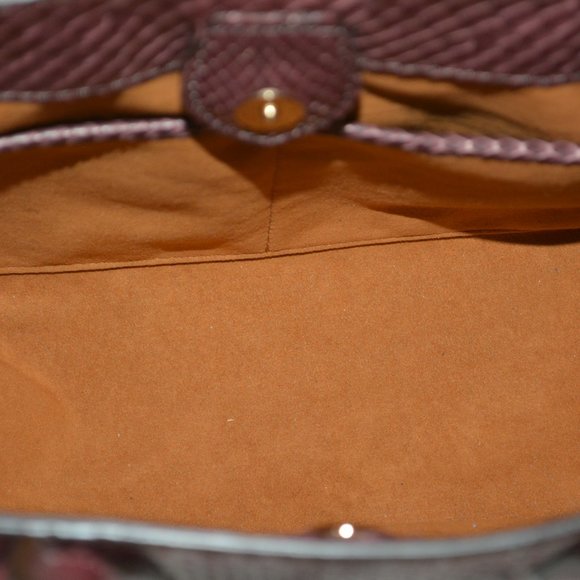 NWT BURBERRY PYTHON LEATHER BANNER DERBY SMALL TOTE BAG - Picture 10 of 13